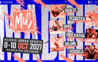 El Madrid Urban Sports (MUS) será un evento en Madrid Río, abierto al público, de cultura urbana, que combina una competición deportiva de alto nivel con música y arte urbano.