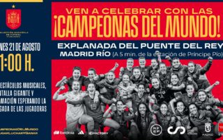 Celebración del Mundial Femenino Madrid Río